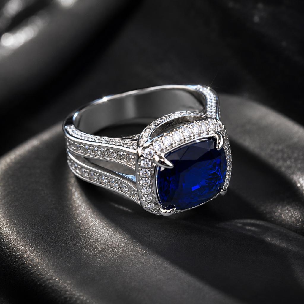 Modern Sapphire Ring - Size 7