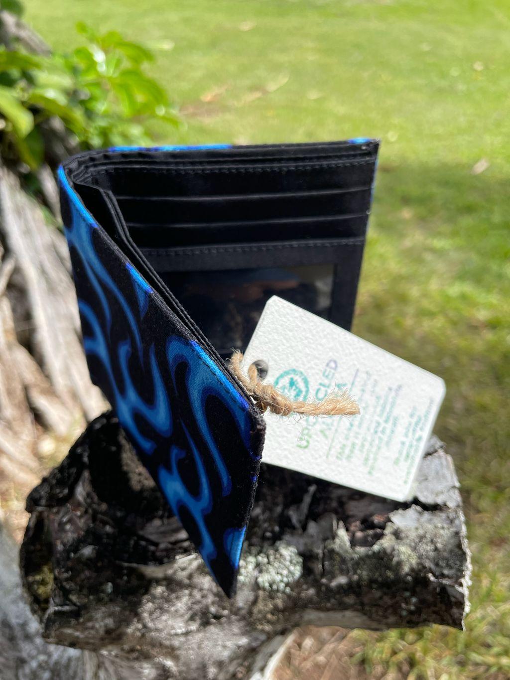 Vintage Wallet (black & blue)