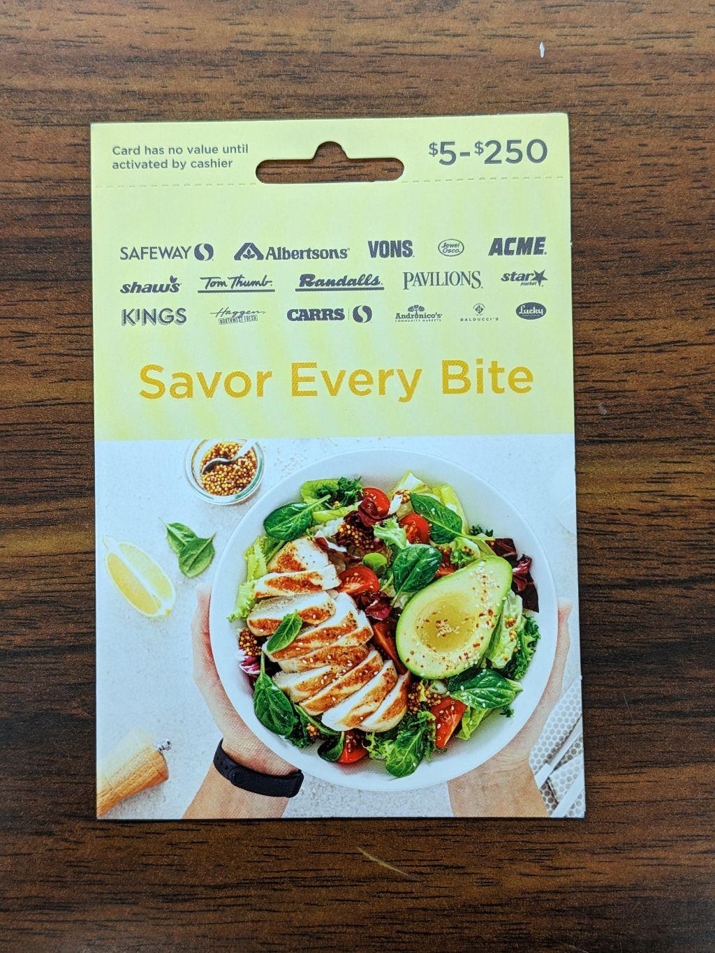 Safeway $25 Gift Card