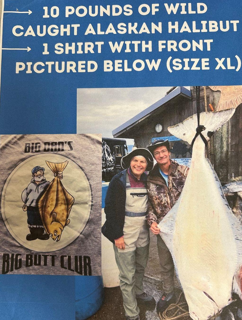 Alaskan Halibut and Shirt