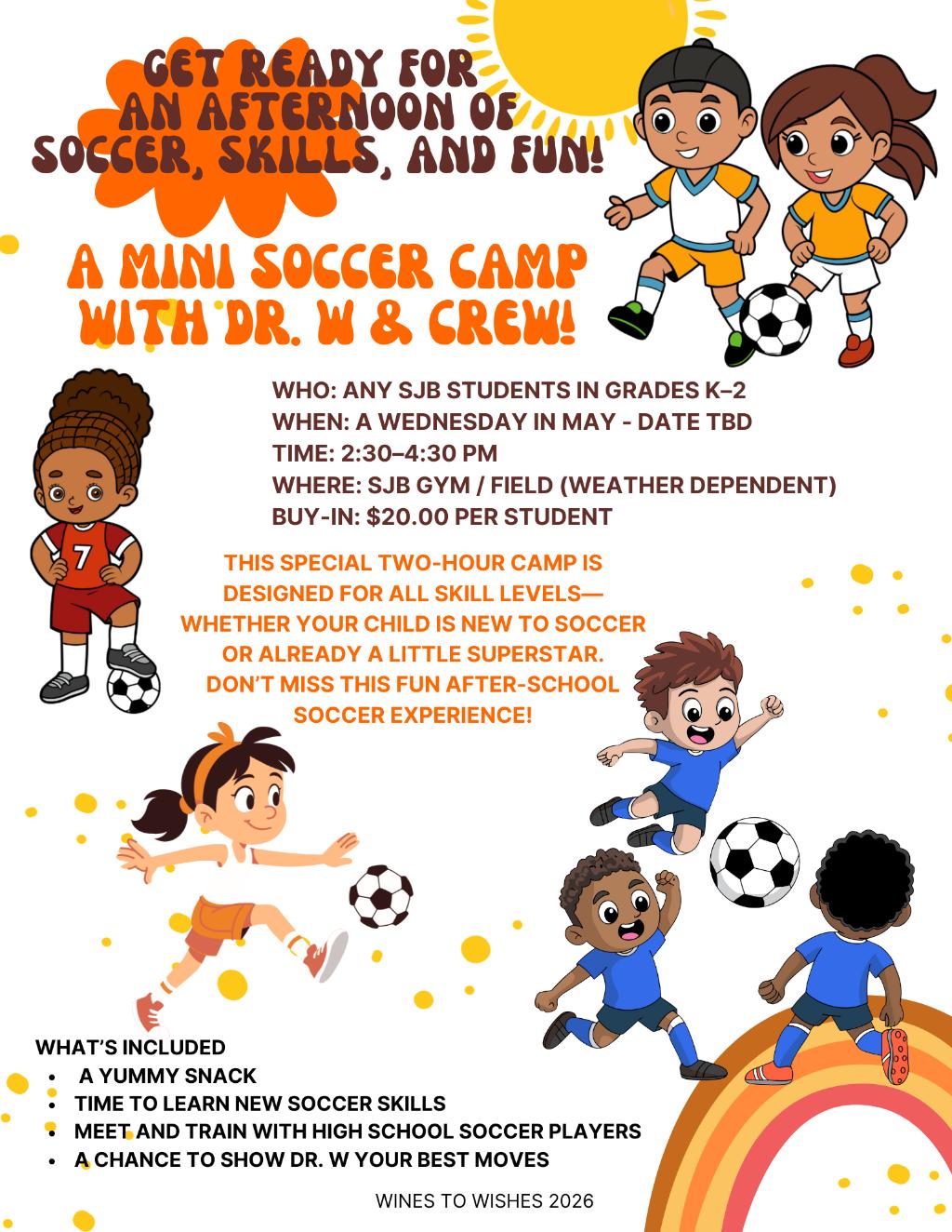 Mini Soccer Camp with Dr. W!