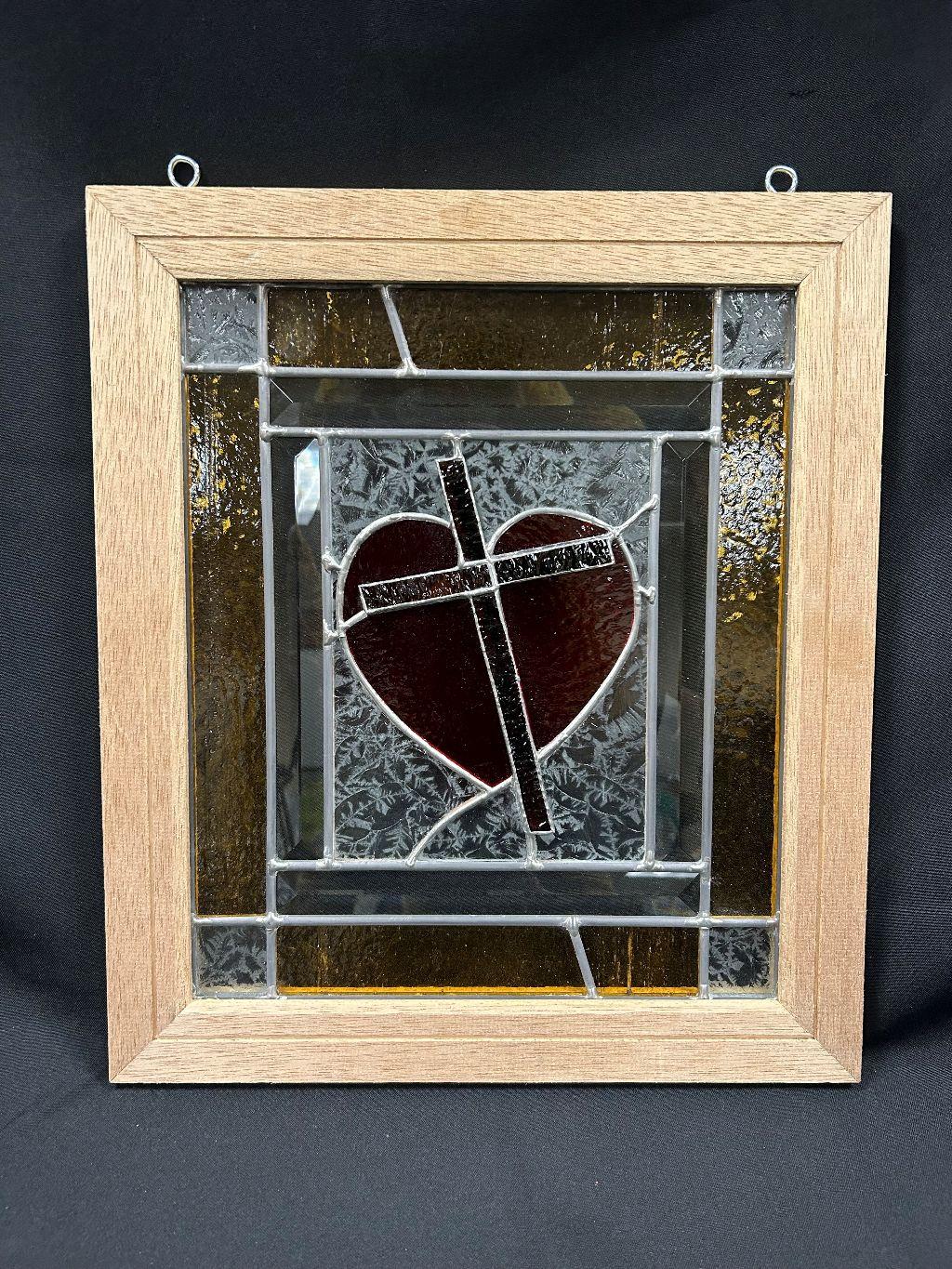Wood Framed Stained Glass