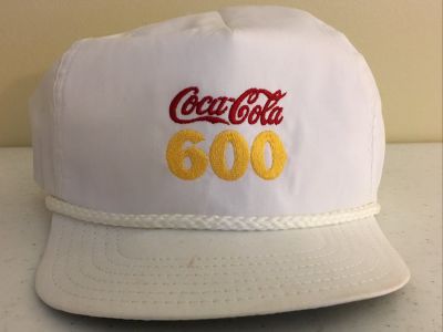 Vintage White Coca Cola 600 Hat