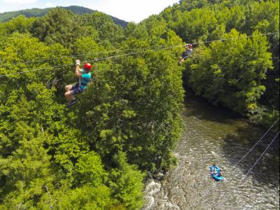 Wildwater Rafting and Canopy Zipline Adventures - 2 VIP Canopy Tour Passes