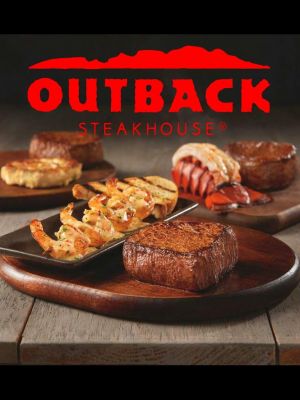 Outback Steakhouse - $20 Gift Card PLUS 5 FREE Appetizer Cards