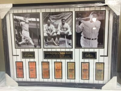 Lou Gehrig and Babe Ruth - New York Yankees - World Series Champions