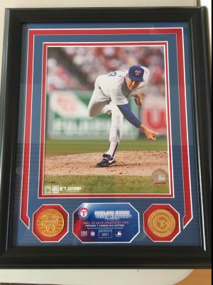 Autographed Framed Photo of Nolan Ryan