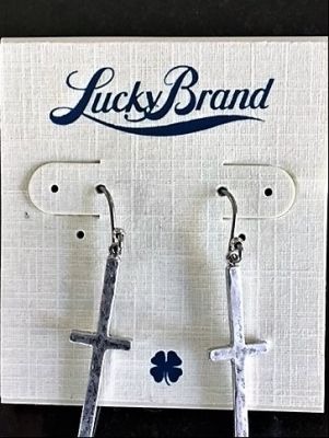 Lucky Brand Dangle Cross Earrings