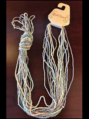 Red Camel 7 seperate pastel sead beaded necklaces