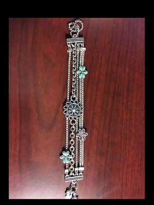Lucky Brand Silver-Tone and Turquoise Bracelet