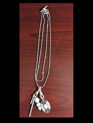 Lucky Brand Silver and Turquoise Necklace