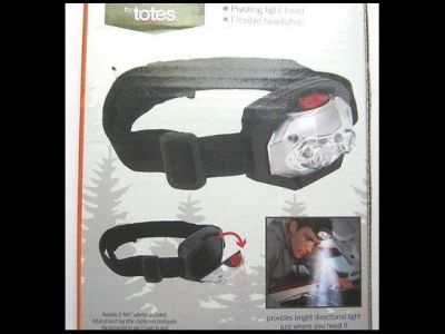 Outdoors Totes Led Headlamp Pivoting 3 LEDLamp - Batteries Included