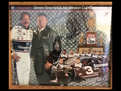 Framed, signed copy of the Dale Earnhart 1994 Winston Cup Championship Team Photo
