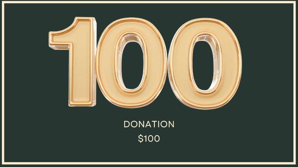 $100 Donation
