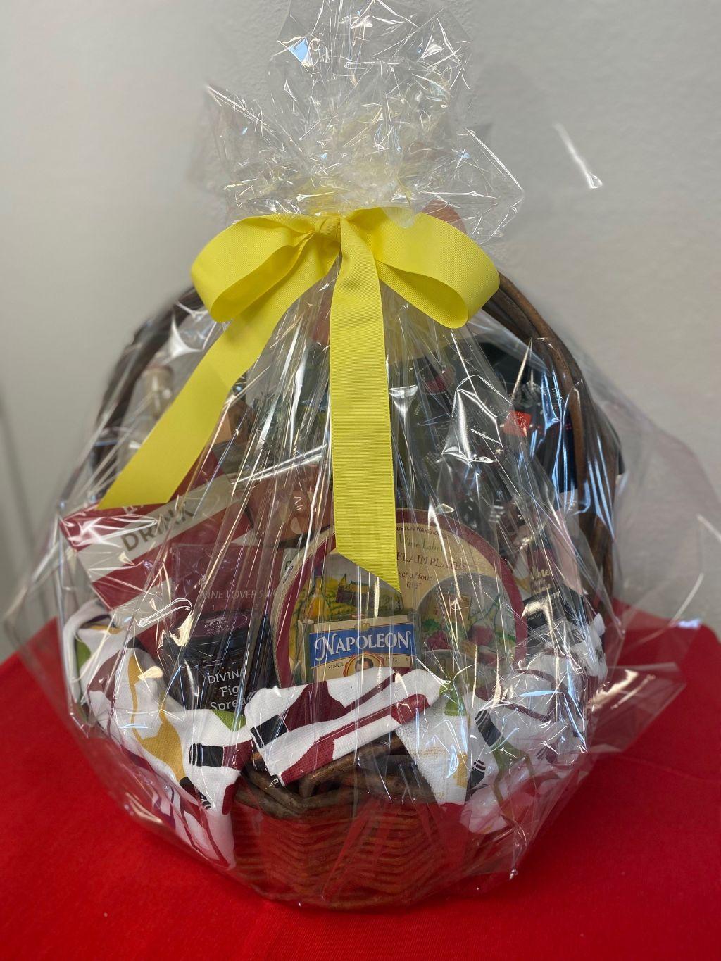 RAFFLE: GOURMET WINE BASKET AND ACCOUTREMENTS