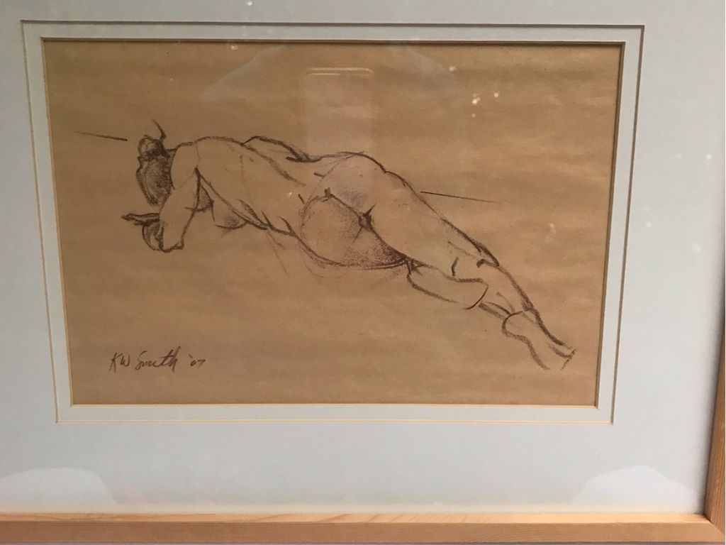 RAFFLE: Framed Female Nude Sketch