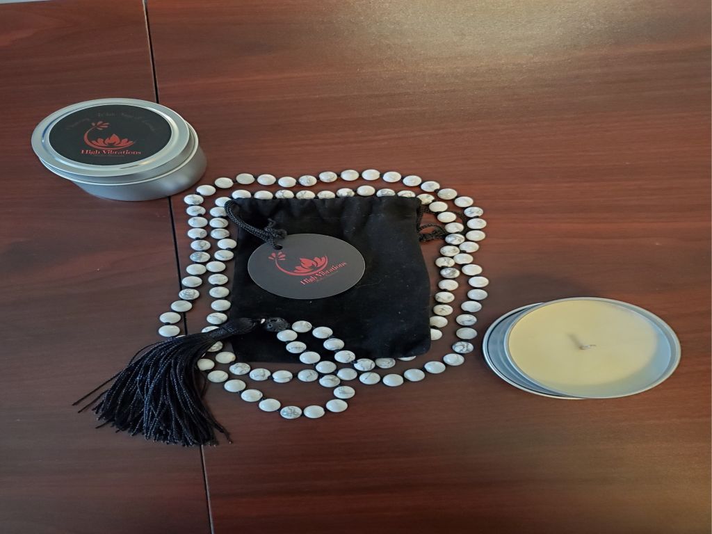 RAFFLE: Handmade White Mala Beads with Soy Candles
