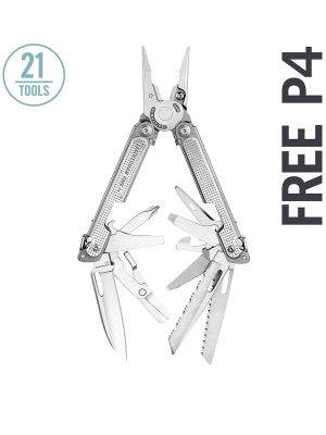Leatherman-Free P4 Multitool with Magnetic Locking, One Hand Accessible Tools