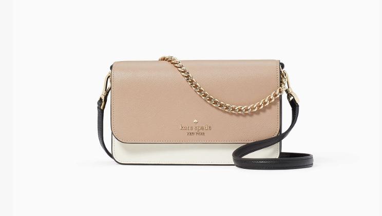 Kate Spade Madison Small Flap Crossbody Convertible Colorblock Saffia