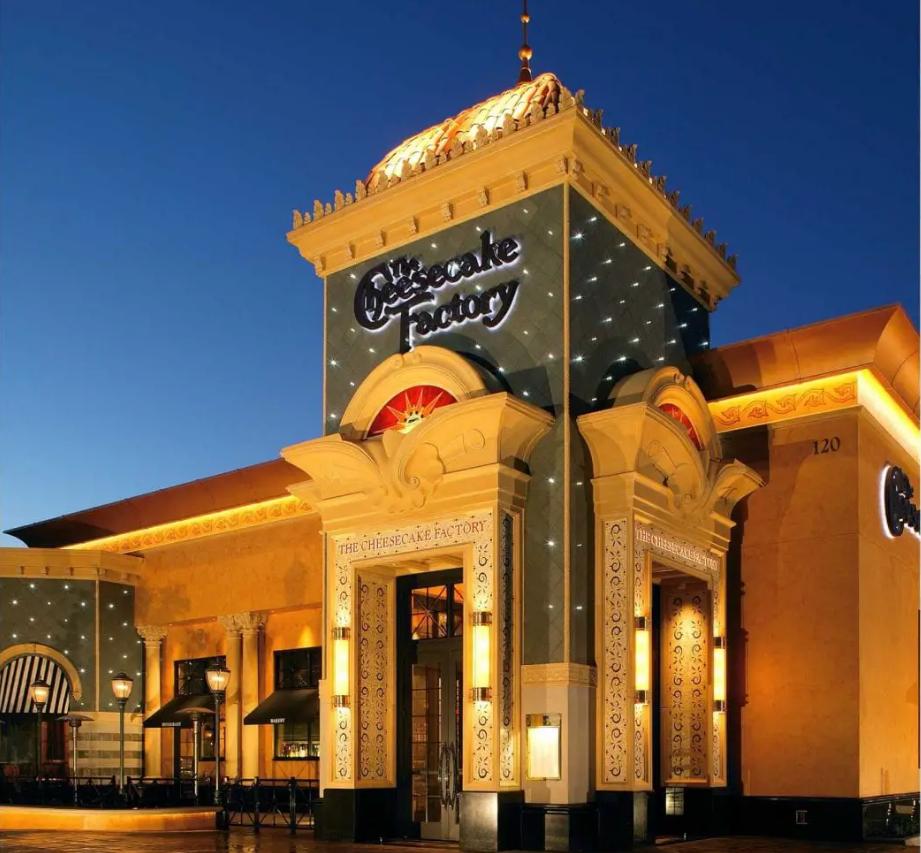 Two $50 gift cards from The Cheesecake Factory