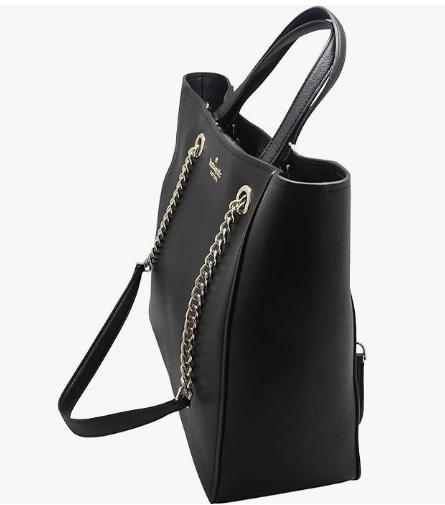 Kate Spade Infinite Large Triple Compartment Tote Pebbled Leather Black