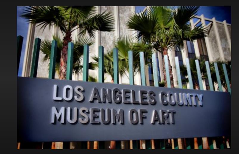 Two admission tickets to the LA County Museum of Art (Los Angeles, CA)