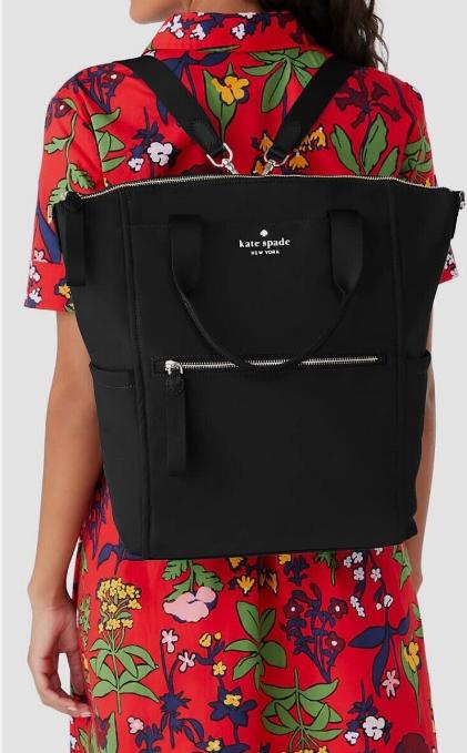 Kate Spade Chelsea KSNYL Convertible Backpack Black