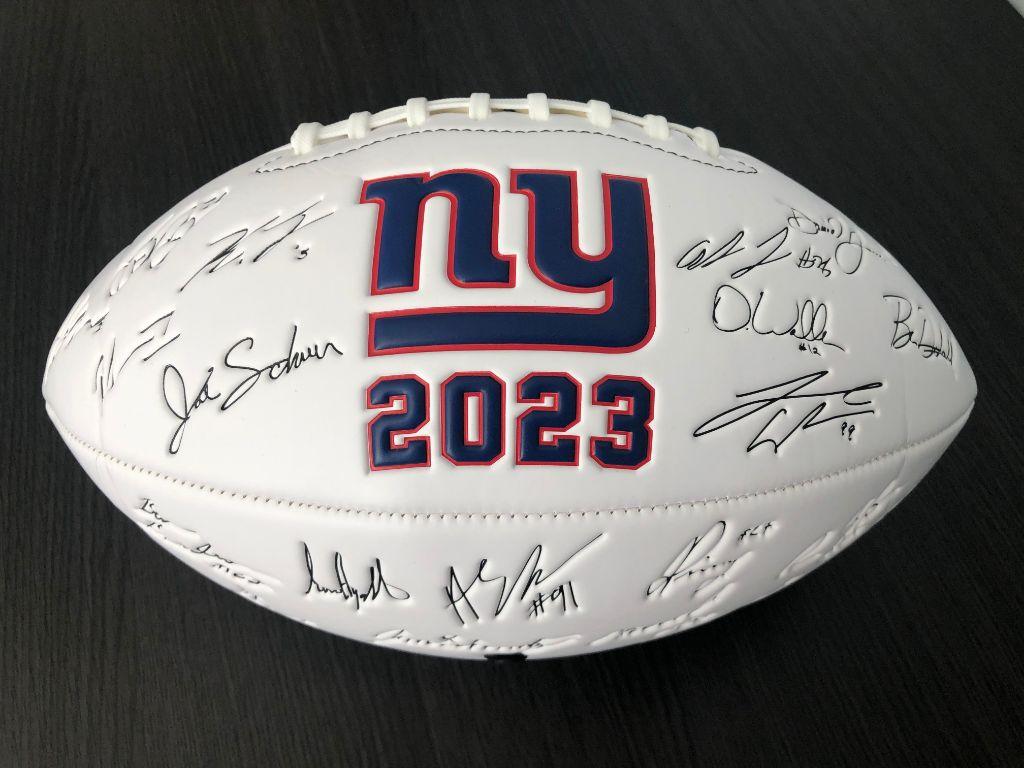 New York Giants Embossed Team Collector's Football