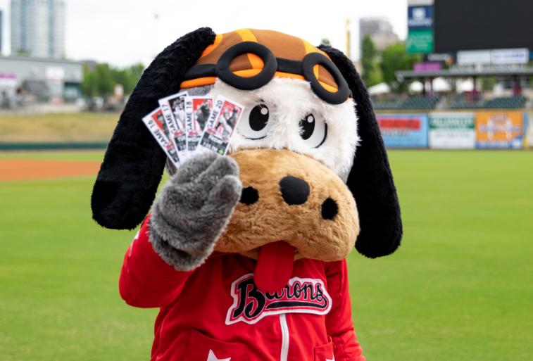 One certificate for four Birmingham Barons Baseline Box Seat Tickets (Birmingham, AL)