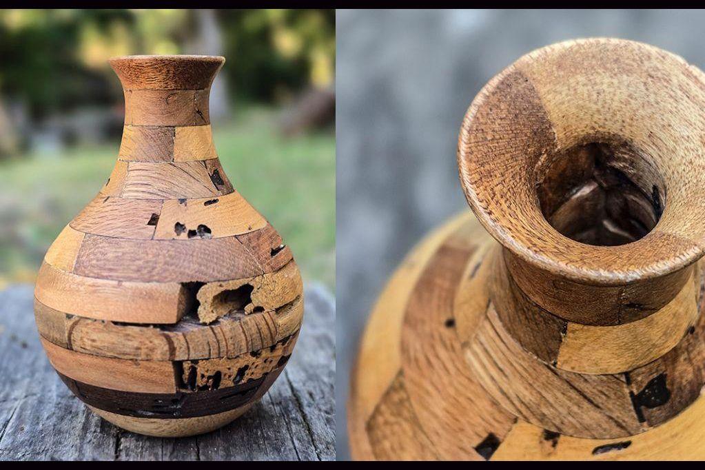 Small Wormwood Style Vase