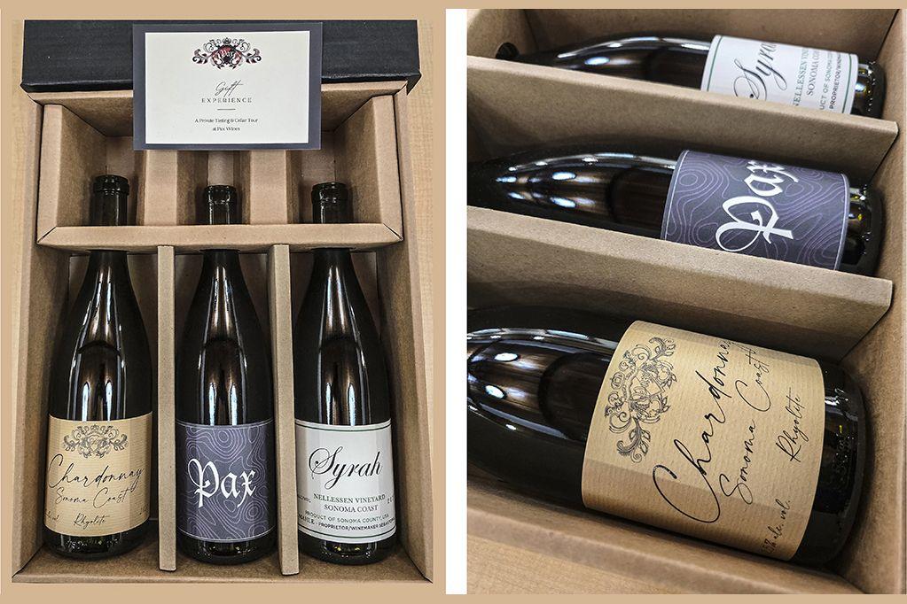 3 Bottles of Pax wine! Syrah, Chardonnay and Mourved...