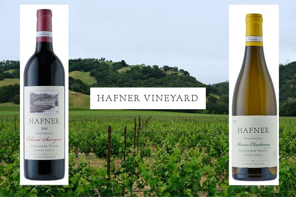 (Lot One) Two bottles of Hafner wine