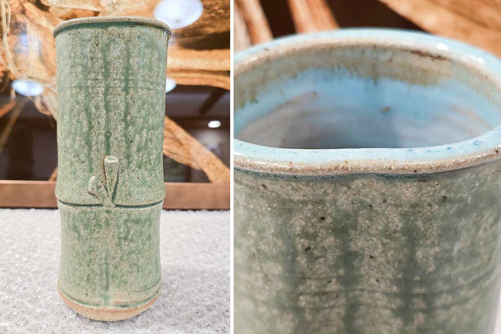 Small Green Nichibei Vase