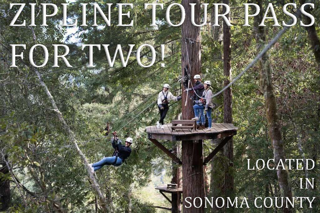 Zipline Tour Pass for Two in Sonoma County