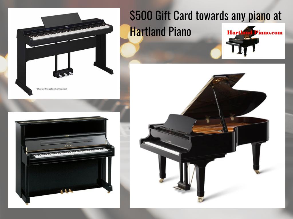 $500 Gift Card towards any Piano
