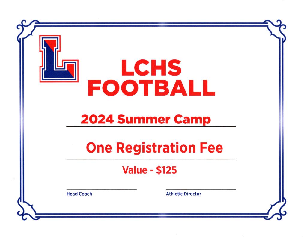 LCHS Football 2024 Summer Camp