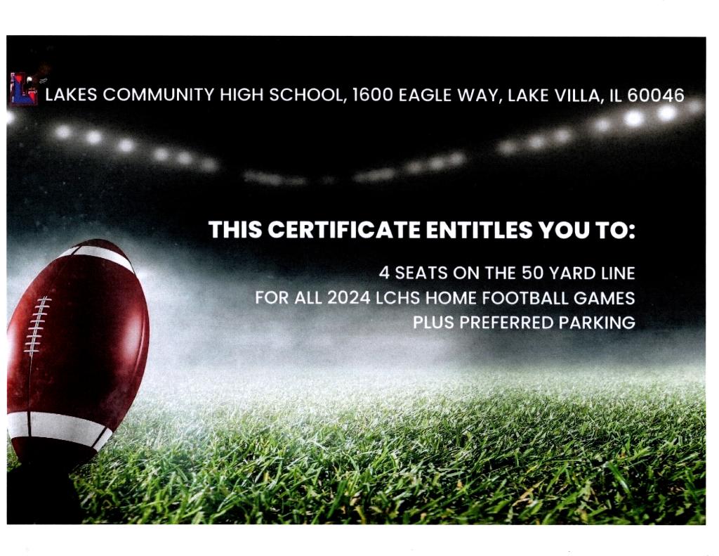 50yd line home football game seats+parking