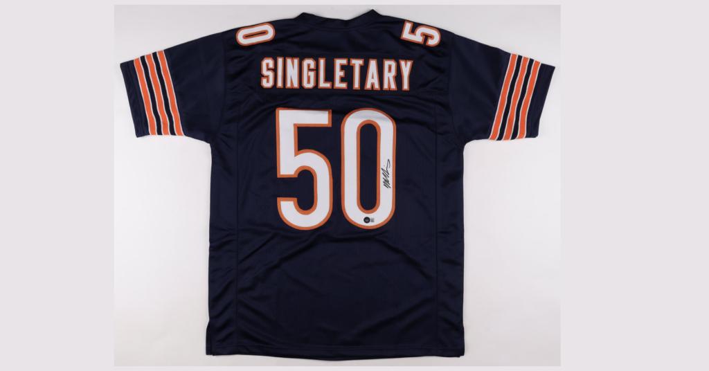 Mike Singletary Chicago Bears Legend Hand Signed Jer...