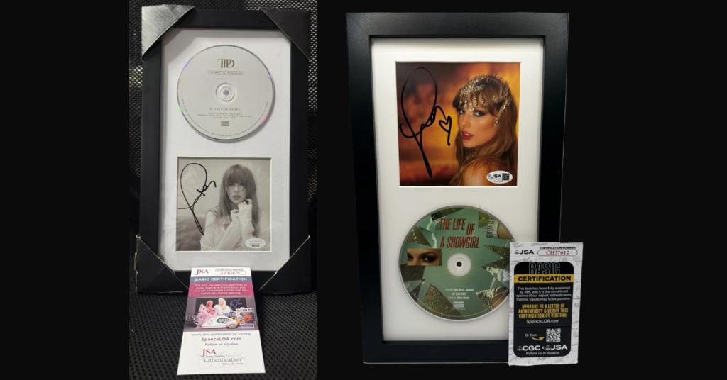 Taylor Swift Hand Signed & Framed Dispaly