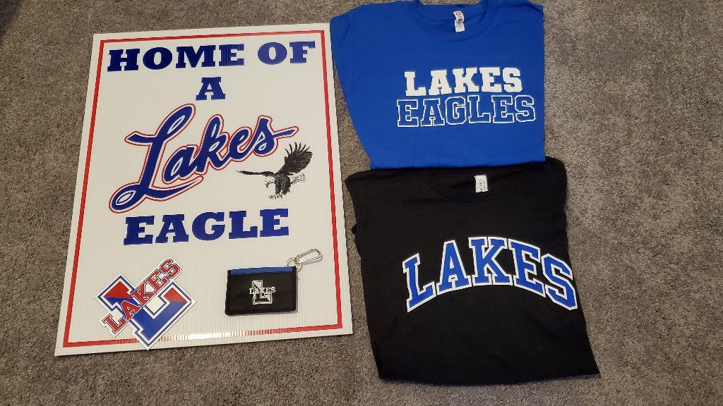 Lakes HS shirts,magnet,yard sign+LEBCmembership