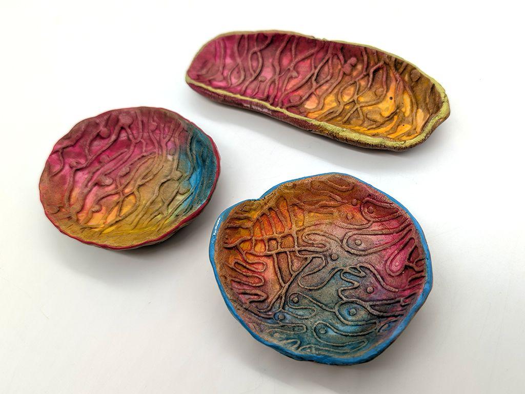 ''Rainbow Trinket Dish Set'' by Jessica Ames-Russell