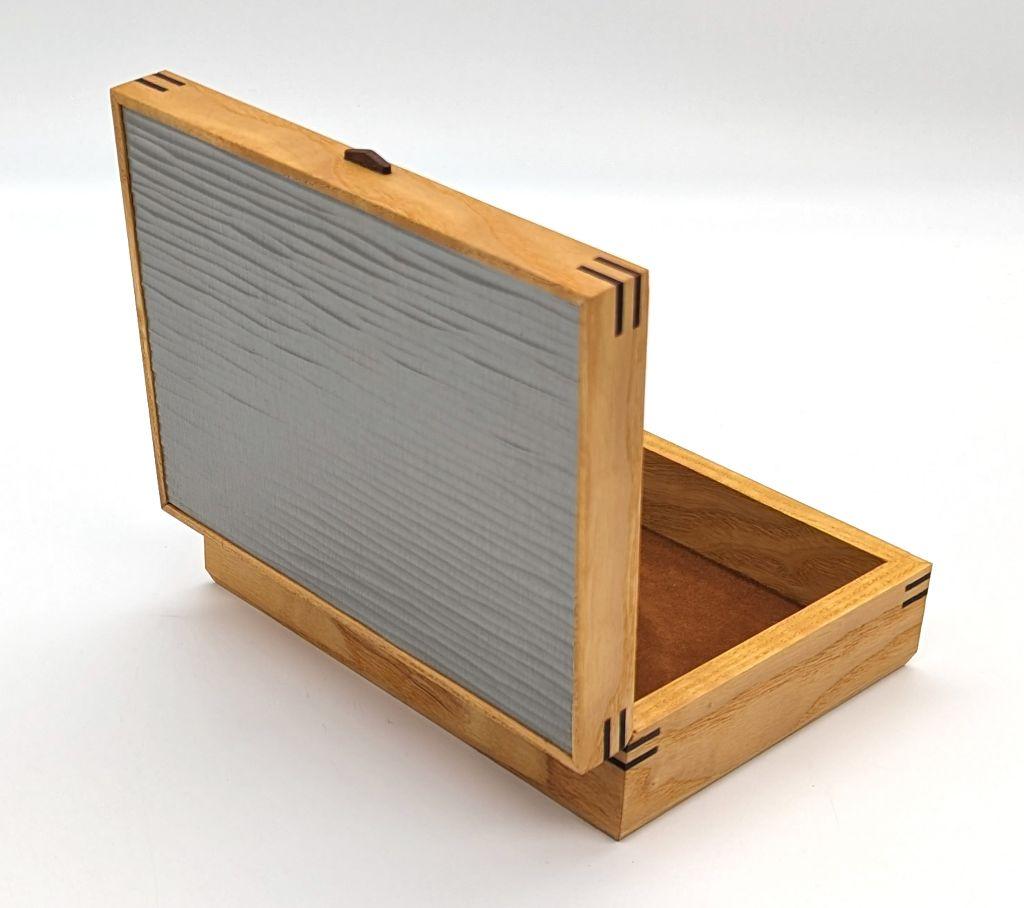 Handmade box - Ash and Aluminum by Doug Stowe