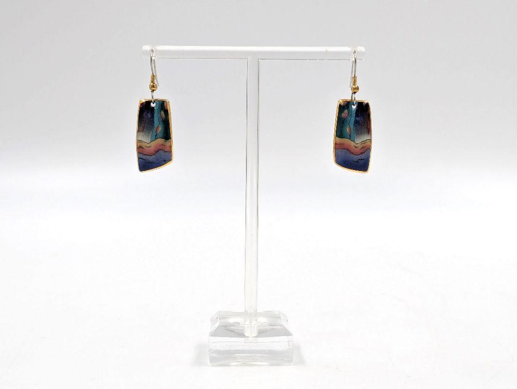 ''Porcelain earrings'' by Daaman Jewelry