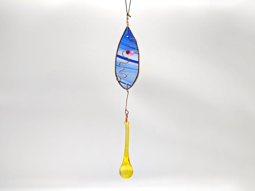 ''Blue & Yellow Suncatcher'' by Dennis Heter