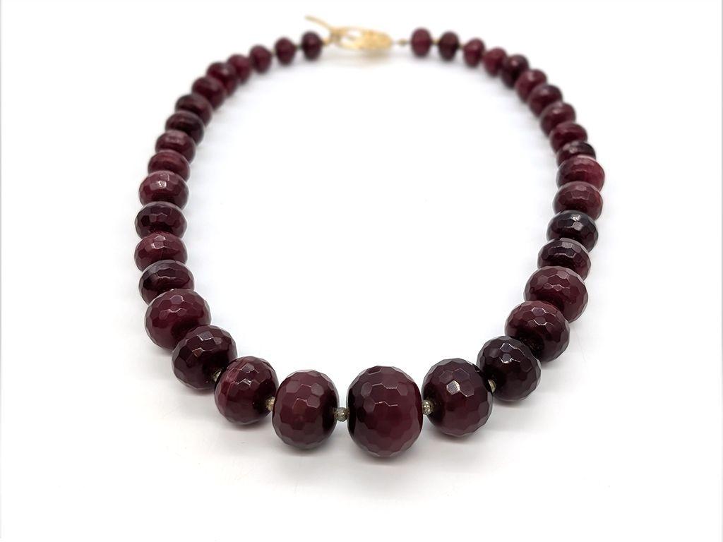 ''Ruby Quartz Necklace'' by Eleanor Lux