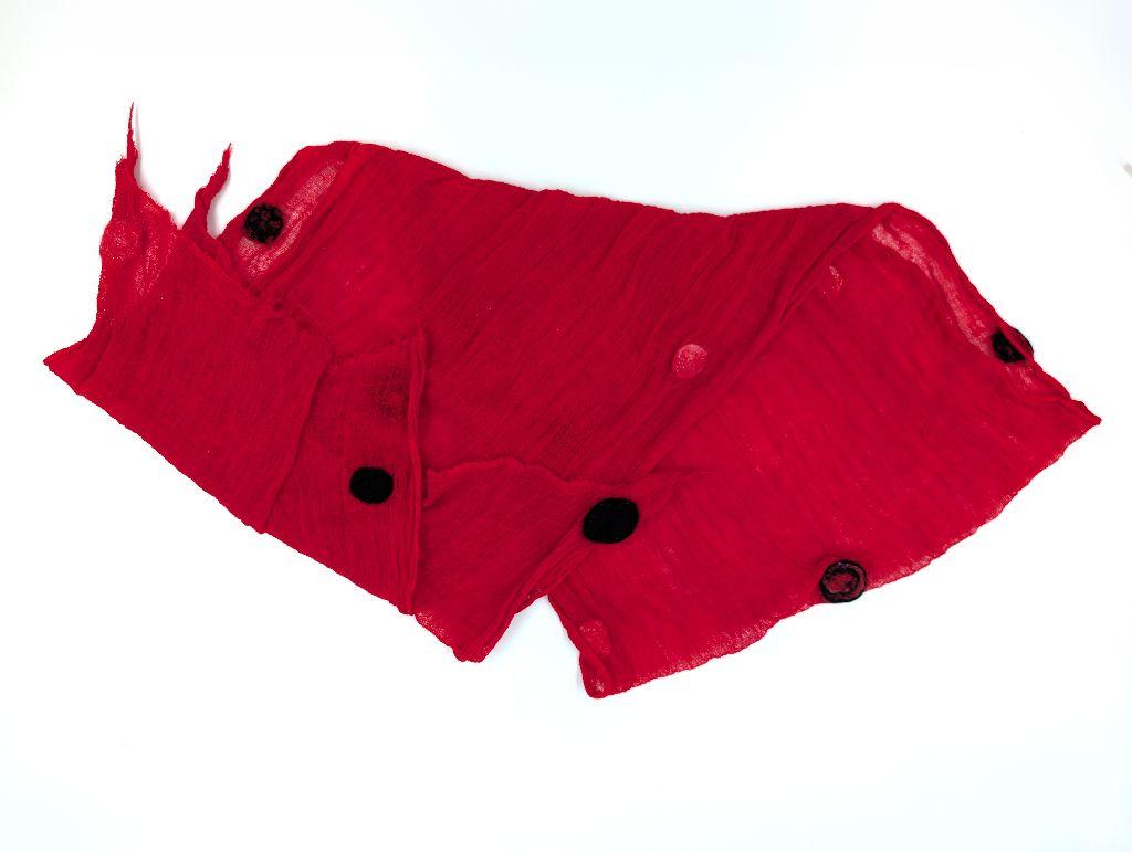 ''Red Polka Dot Scarf'' by Angela Robert