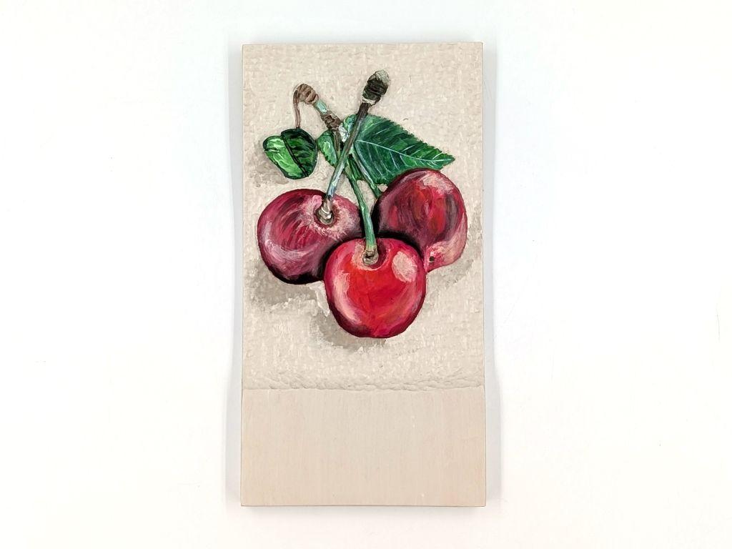 ''Woodcarving with Cherries'' by Steve Walter