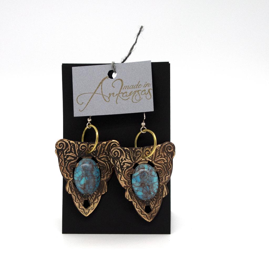 ''Aegis'' earrings by Susan Douglass