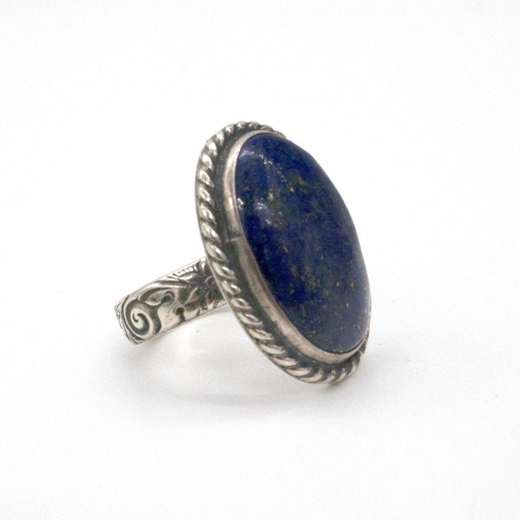 Sterling and Lapis ring by Robert Beauford
