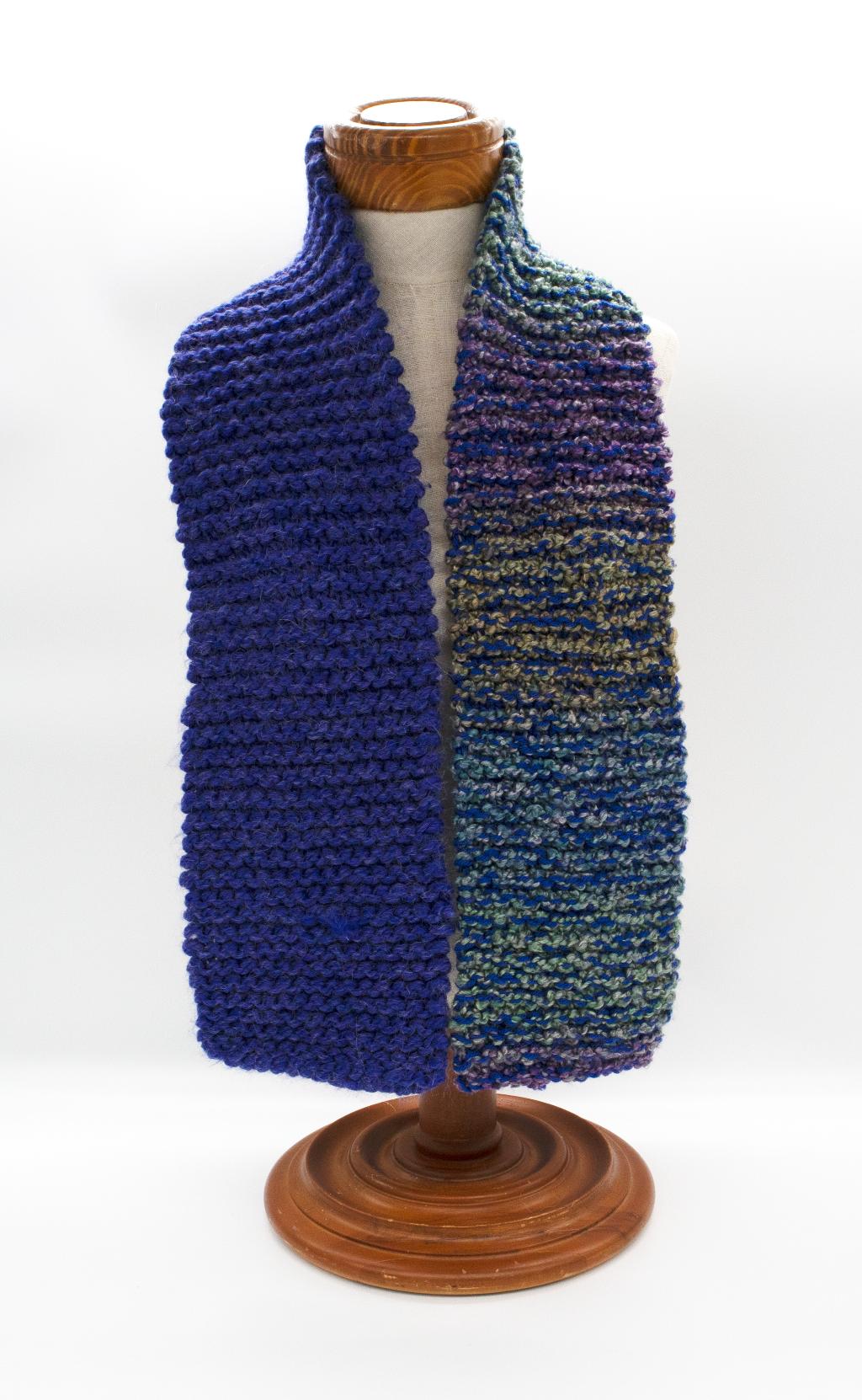 ''Pretty Purples'' scarf by June Hegedus
